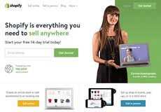 Shopify，一枚簡潔清新的國外電子商務平臺網(wǎng)站